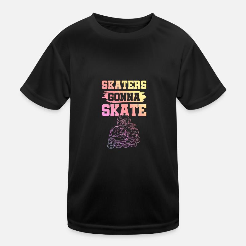 skate skating Kids Functional T-Shirt