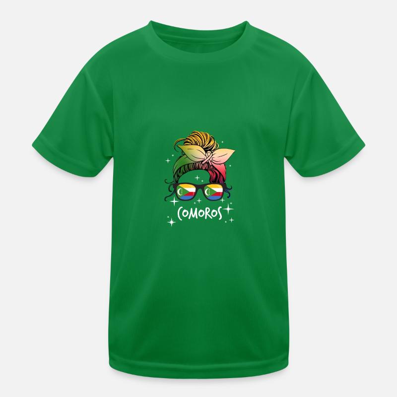 Comoros Kids Functional T-Shirt