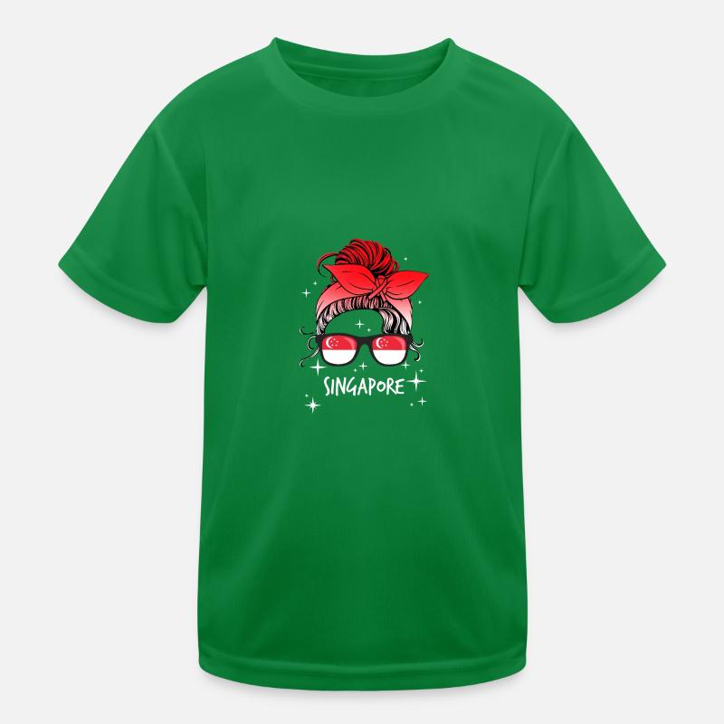 Singapur Kinder Funktions-T-Shirt