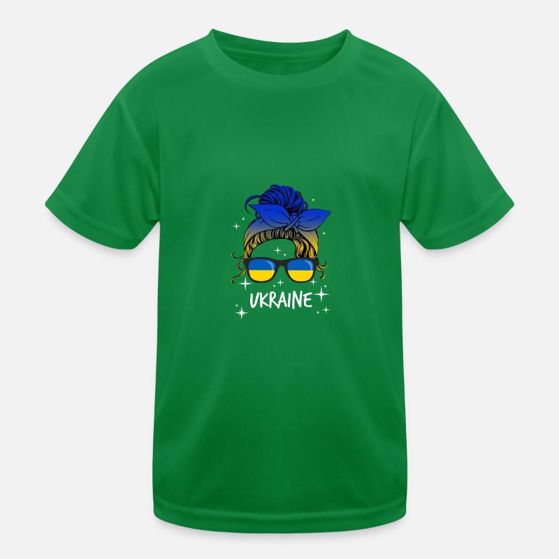 Ukraine Kinder Funktions-T-Shirt