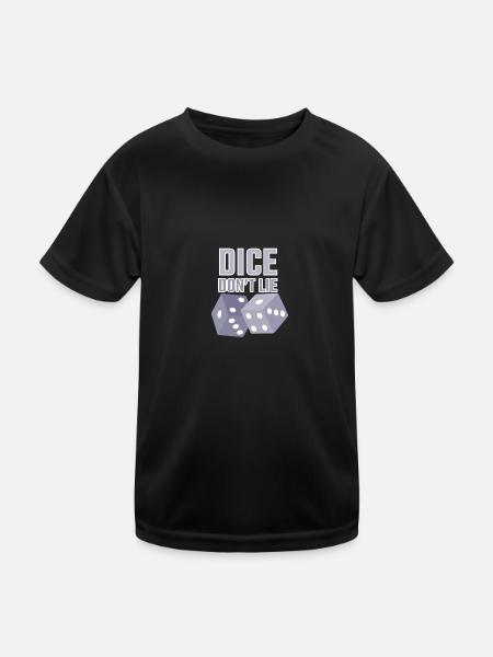 dice dont lie - Kids Functional T-Shirt - black - Front