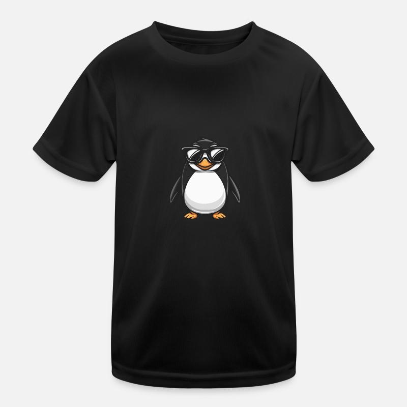 Penguin Cool Animal Kids Functional T-Shirt