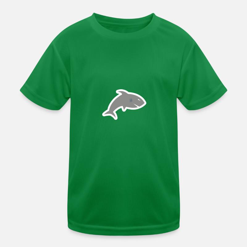 Cool shark illustration for all designs Kids Functional T-Shirt