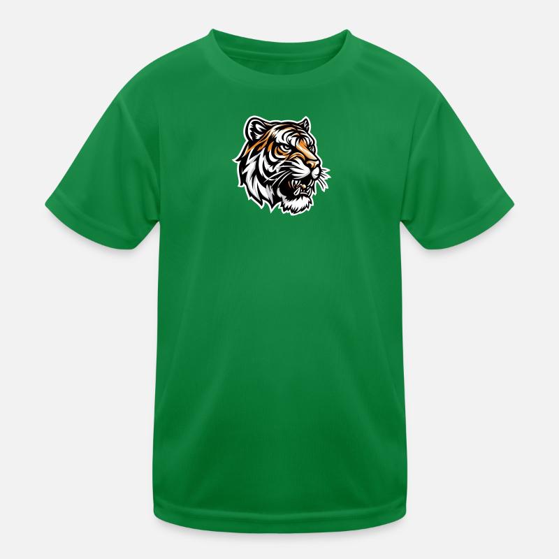 Tiger head in comic book style Kids Functional T-Shirt