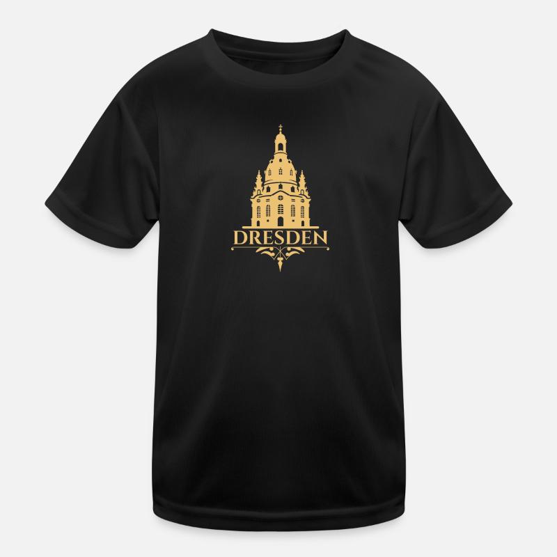 Dresde : un monument architectural en or T-shirt sport Enfant