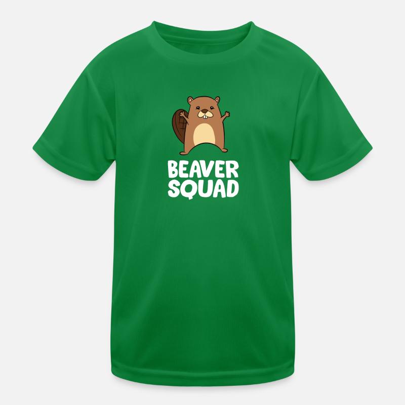 Biber - Beaver Squad Kinder Funktions-T-Shirt