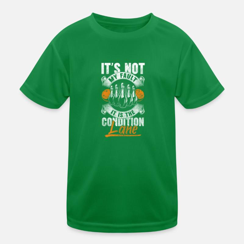 Bowling Split Bowling Verein Kinder Funktions-T-Shirt