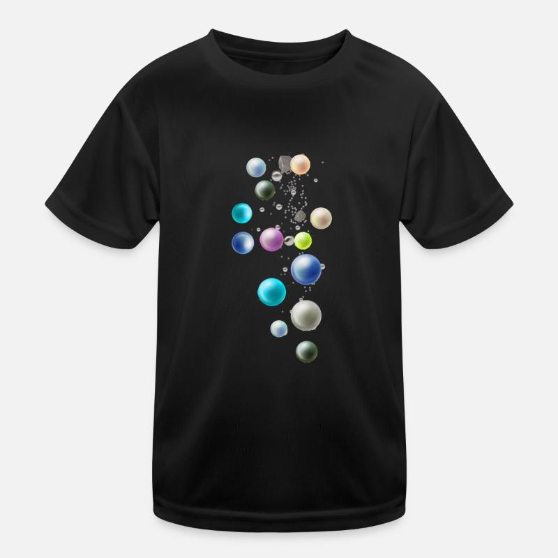 Perles colorées, perles, perles, pierres T-shirt sport Enfant