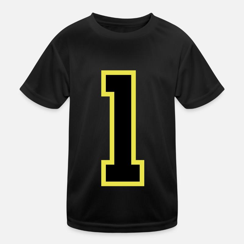 1 Number Jersey Kids Functional T-Shirt
