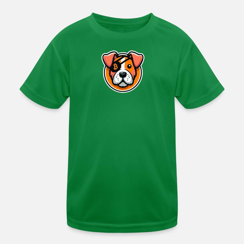 Chien avec cache-œil Bitcoin T-shirt sport Enfant