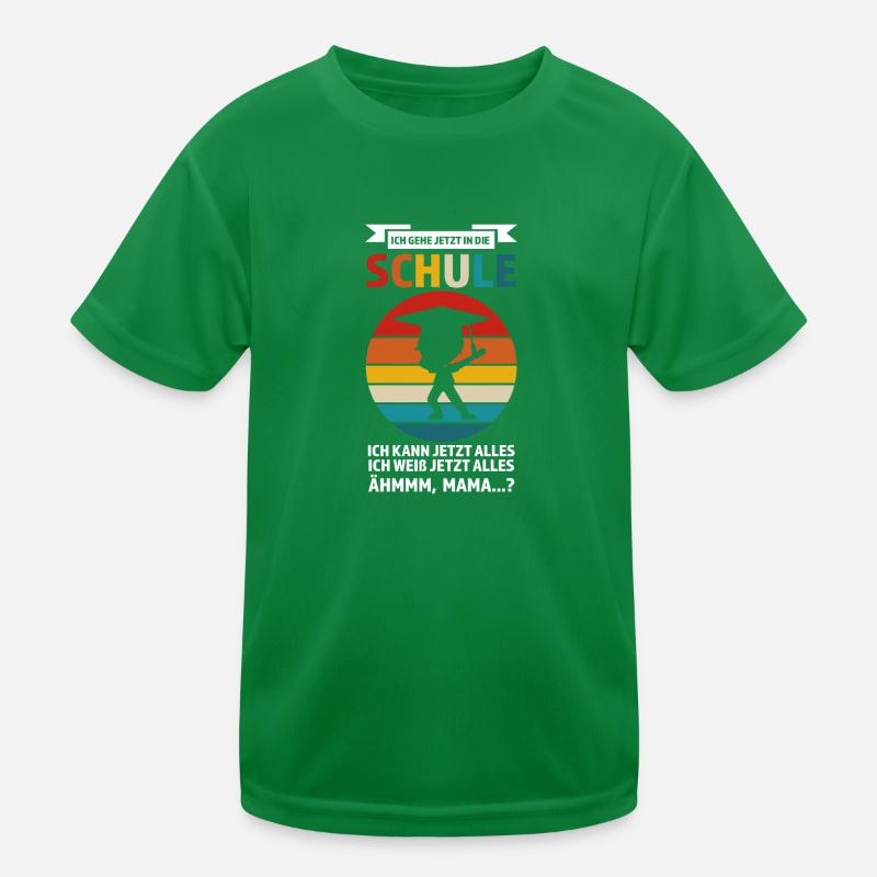 Schulkind Anfang Schulanfänger Geschenk Kinder Funktions-T-Shirt