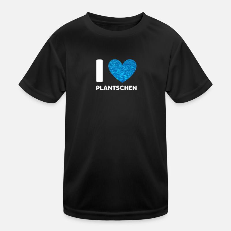 I Love Plantschen Kinder Funktions-T-Shirt