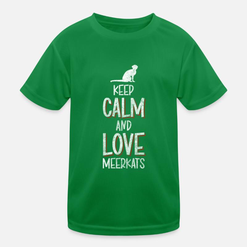Erdmännchen Tier Fell Wüste Kinder Funktions-T-Shirt