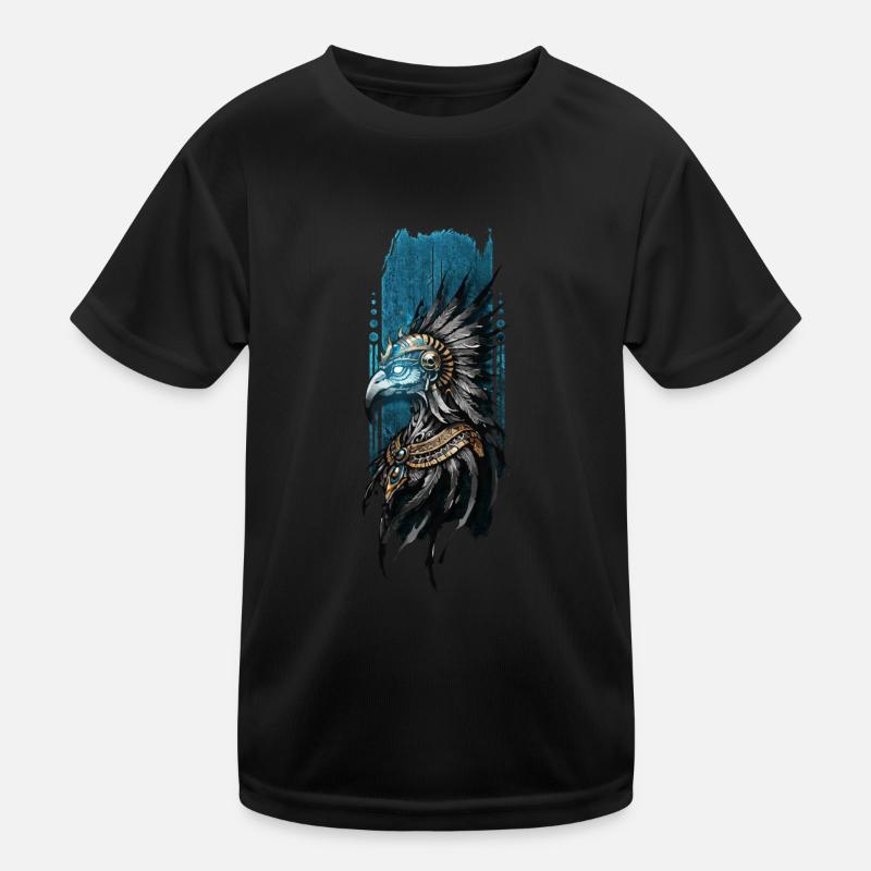 Divine Guardian: Egypt's God Horus Kids Functional T-Shirt