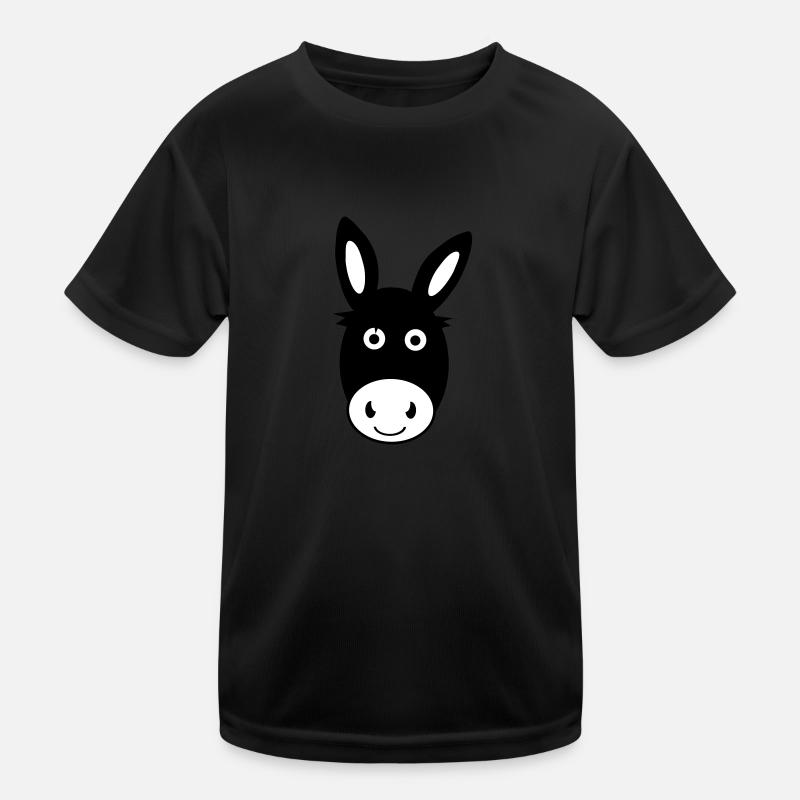 Cute Donkey Kids Functional T-Shirt
