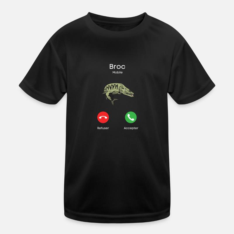 brochet T-shirt sport Enfant