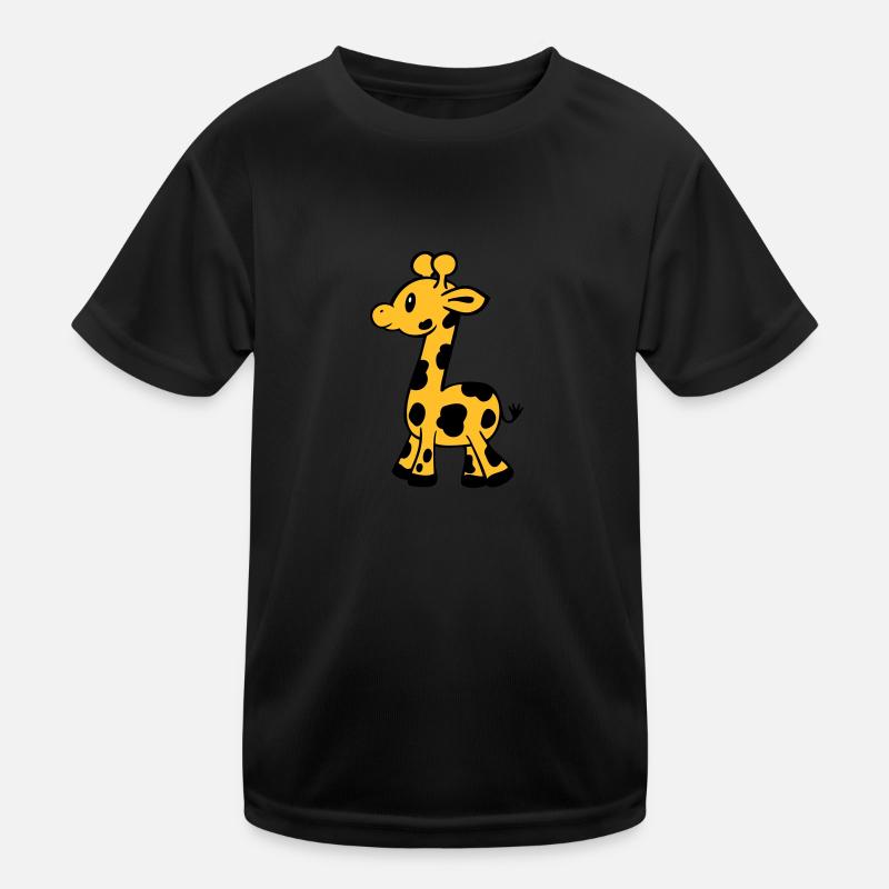 Giraffe farbig Kinder Funktions-T-Shirt
