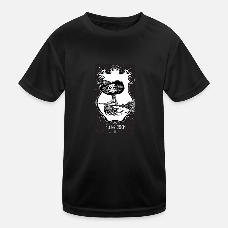Flying broom carte d'oracle T-shirt sport Enfant