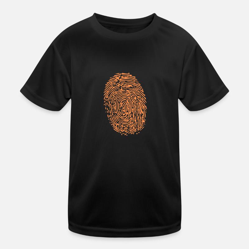 Fingerabdruck Kinder Funktions-T-Shirt