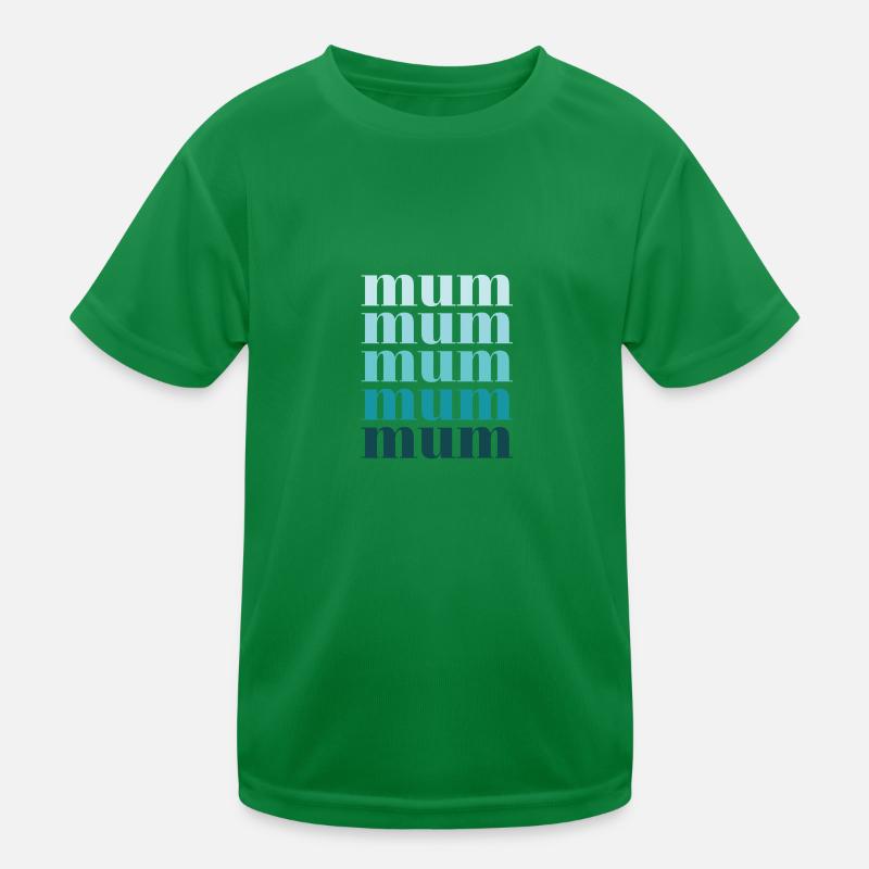 Maman turquoise T-shirt sport Enfant