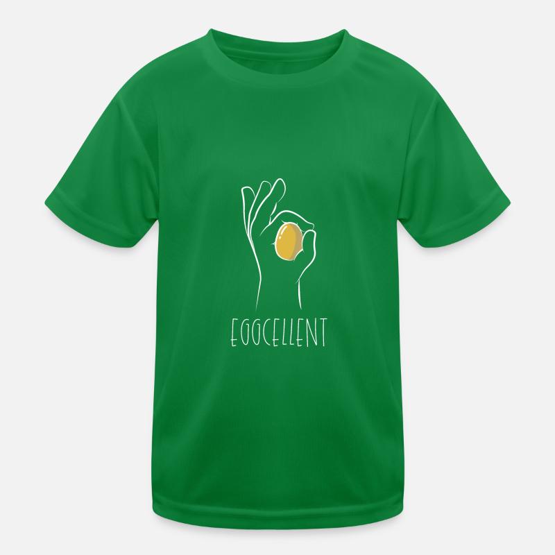 Ostern Ei Wortspiel Eggcellent Excellent Geste Kinder Funktions-T-Shirt