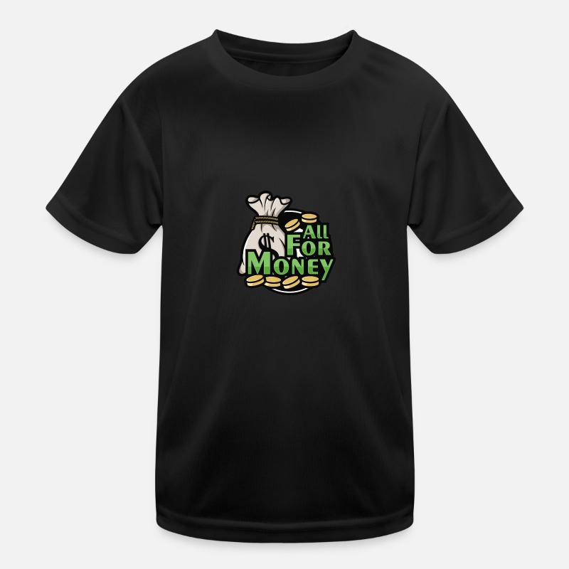 All for money design illustration 1 Kinder Funktions-T-Shirt