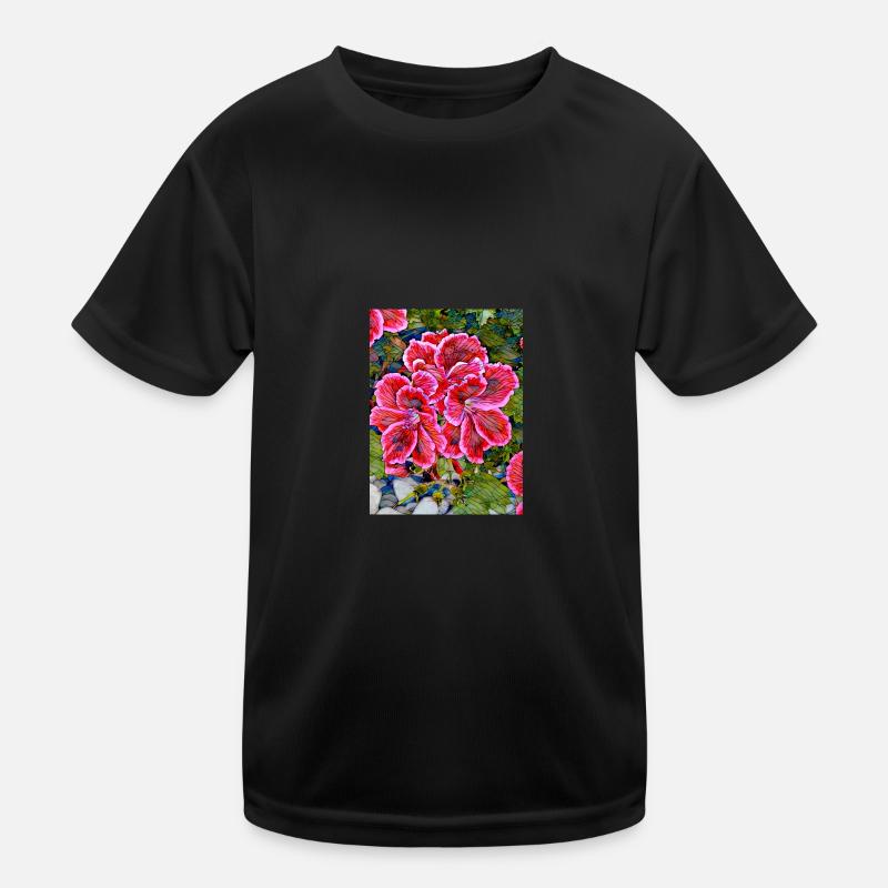 Geraniums No. 4 Kids Functional T-Shirt