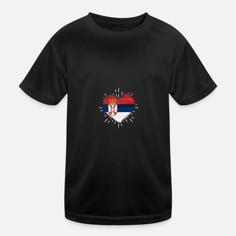 Serben Serbisch Serbien Kinder Funktions-T-Shirt