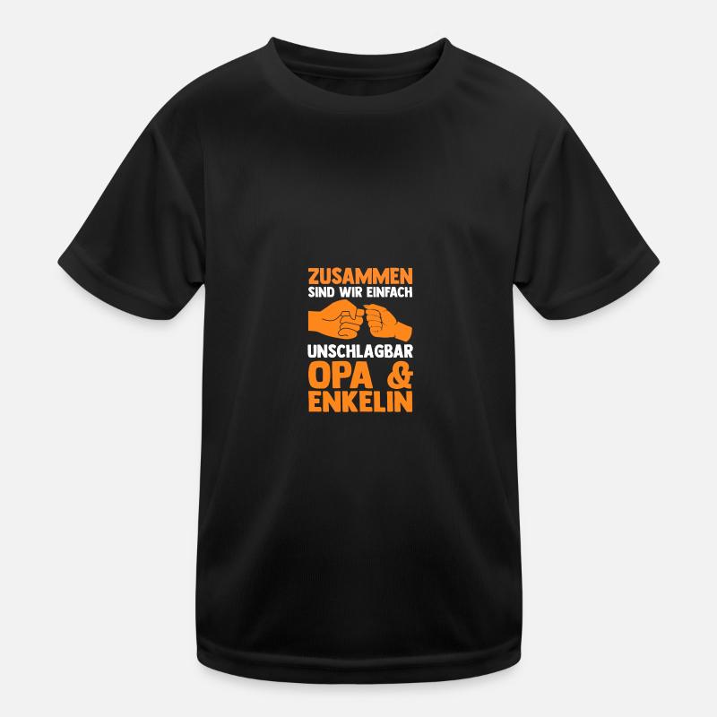 Opa Und Enkel Kinder Funktions-T-Shirt