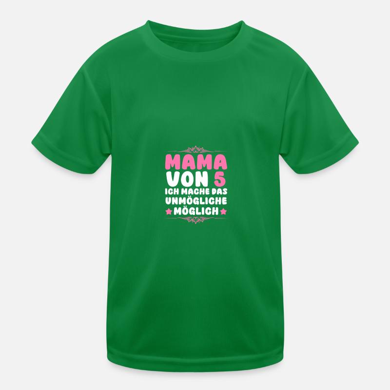 Mama Von 5 Kindern Kinder Funktions-T-Shirt