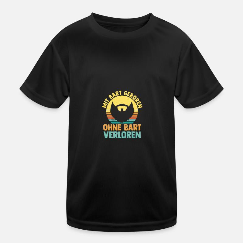 Bearded Bearded Beard Kids Functional T-Shirt