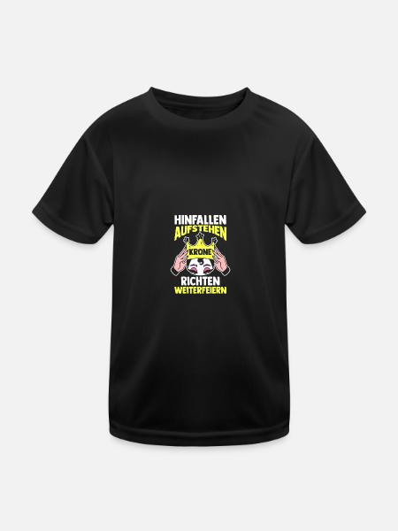 Costume de carnaval Carnaval - T-shirt sport Enfant - noir - Devant