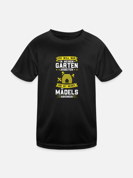 Imker Bienen Biene Geschenk - Kinder Funktions-T-Shirt - Schwarz - Vorne