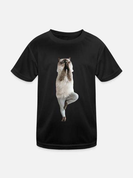 Himalaya - Kinder Funktions-T-Shirt - Schwarz - Vorne