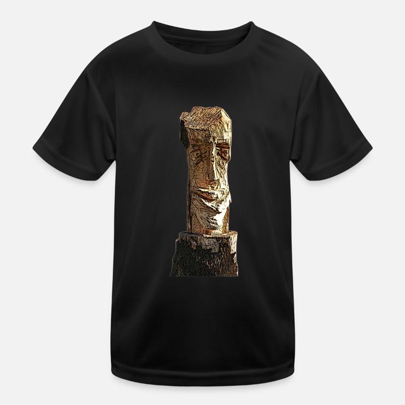 Easter Island Iconic - Kids Functional T-Shirt - black