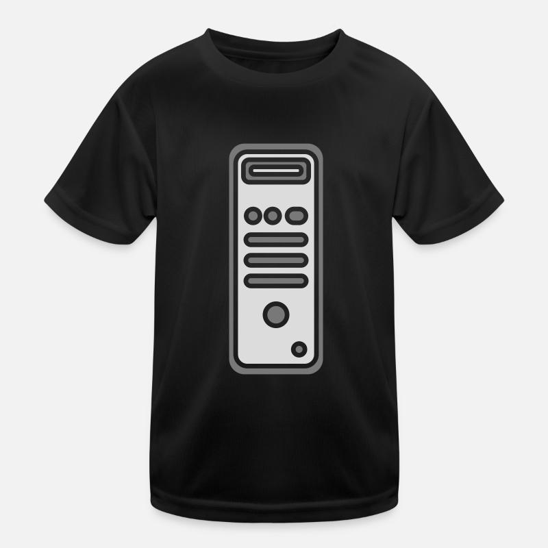 Icon Logo Gehäuse Computer Kinder Funktions-T-Shirt