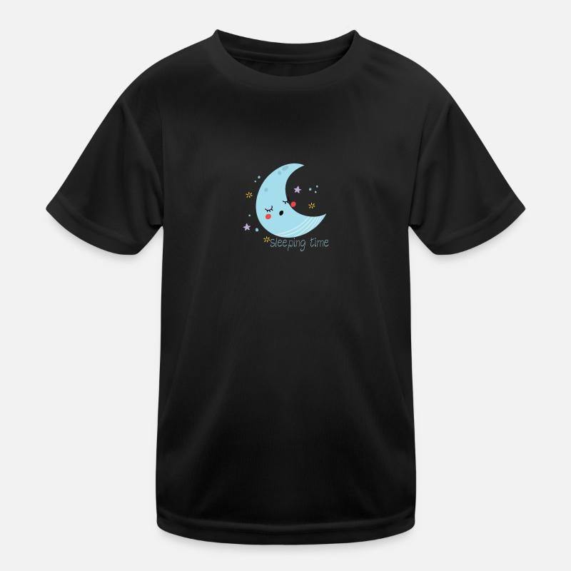 sleeping time - Kids Functional T-Shirt - black