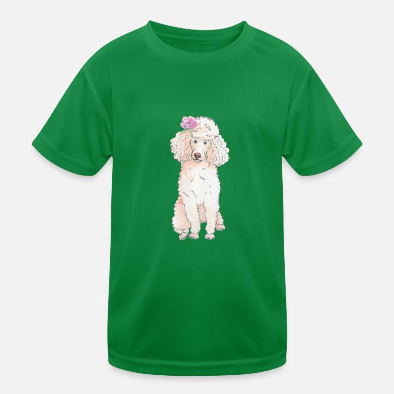Caniche à fleur T-shirt sport Enfant