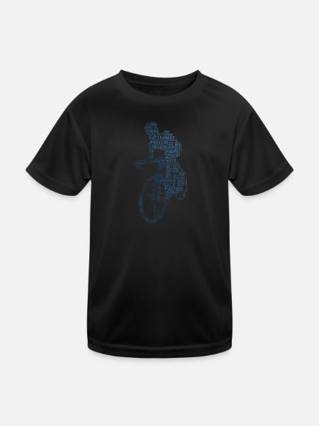 Cyclisme sur route Vélo de route Vélo de route Vélo de route Vélo de route - T-shirt sport Enfant - noir - Devant