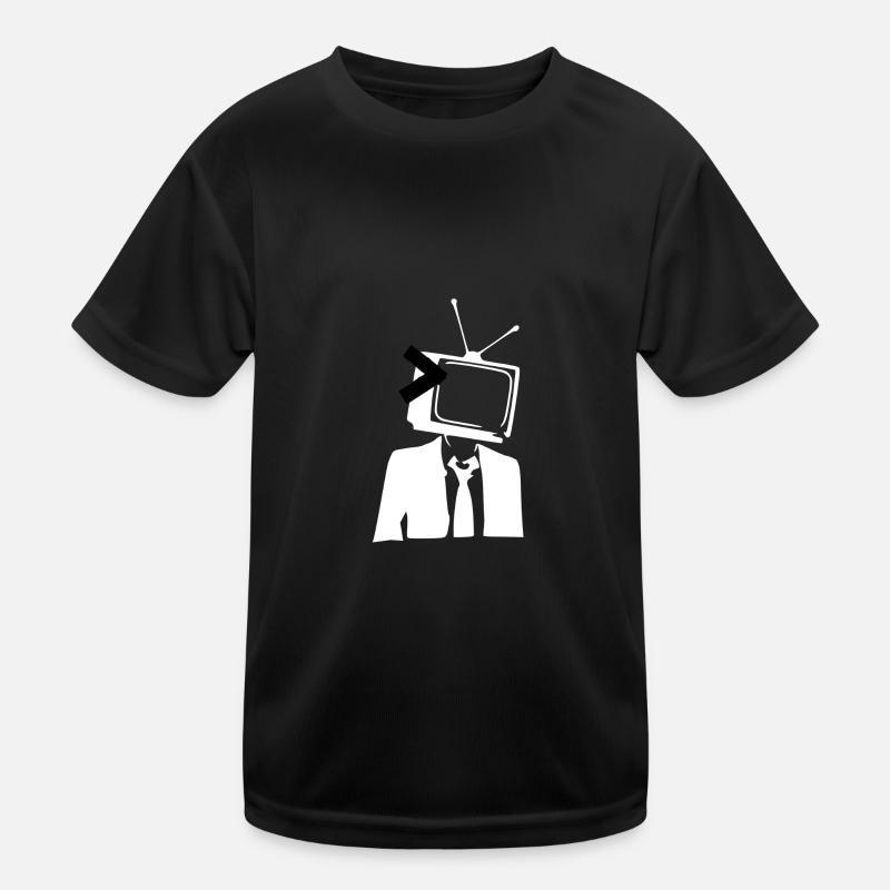 Télévision tv comme tête T-shirt sport Enfant
