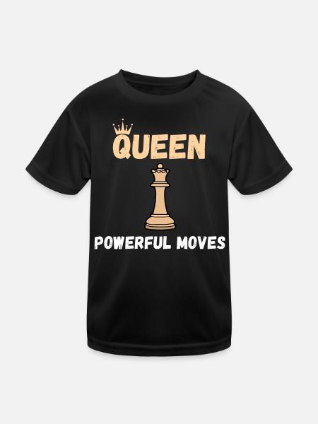 Chess Saying Gift Checkmate Queens Gambit - T-shirt sport Enfant - noir - Devant