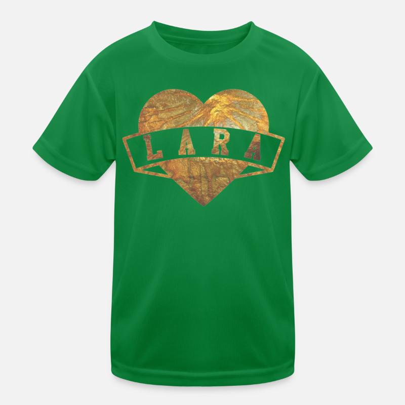 Lara Hearts Gold T-shirt sport Enfant