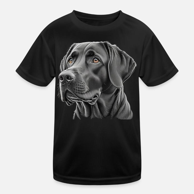 Labrador Kopf Kinder Funktions-T-Shirt