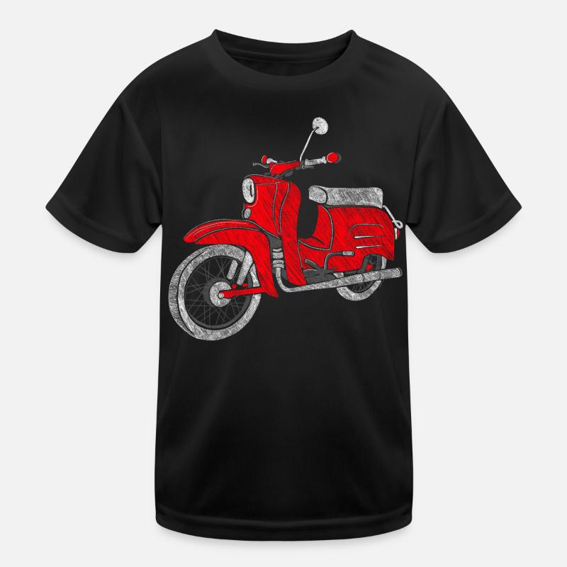 Schwalbe - DDR Moped - DDR Roller -Vintage Kinder Funktions-T-Shirt