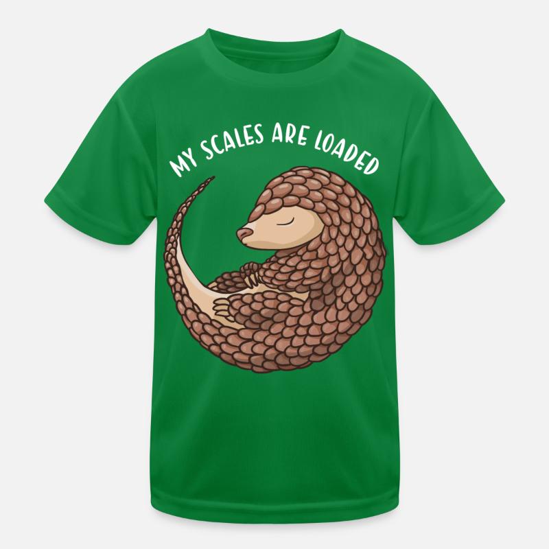 Mes écailles sont chargées Pangolin T-shirt sport Enfant