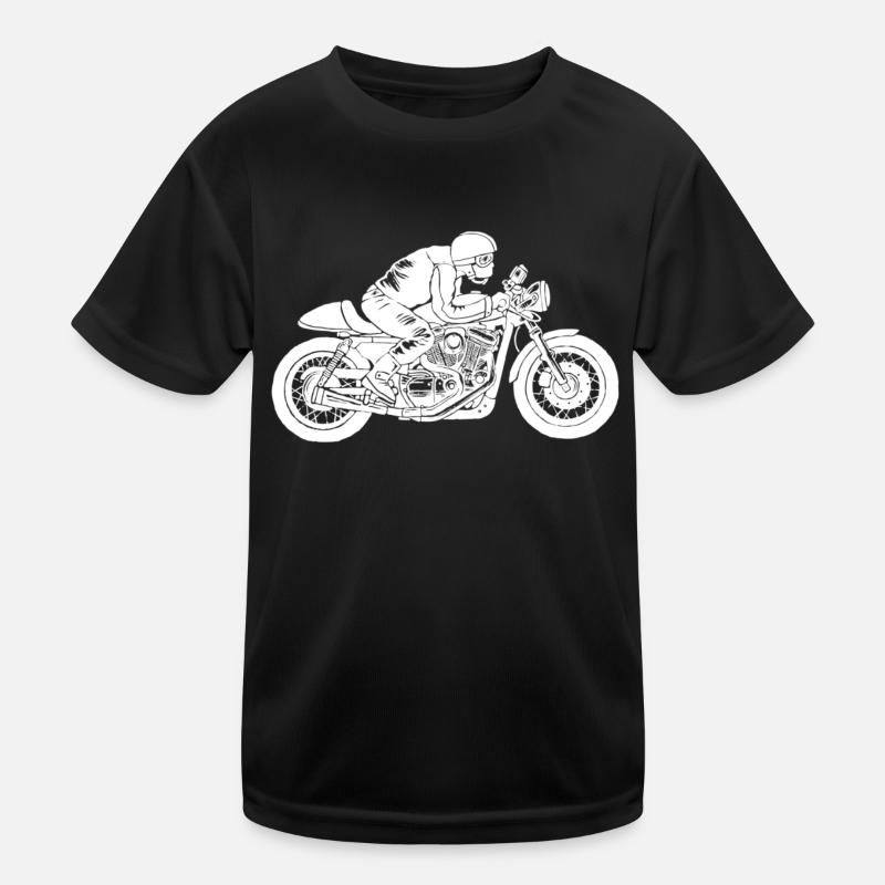 Motorradfahrer Kinder Funktions-T-Shirt