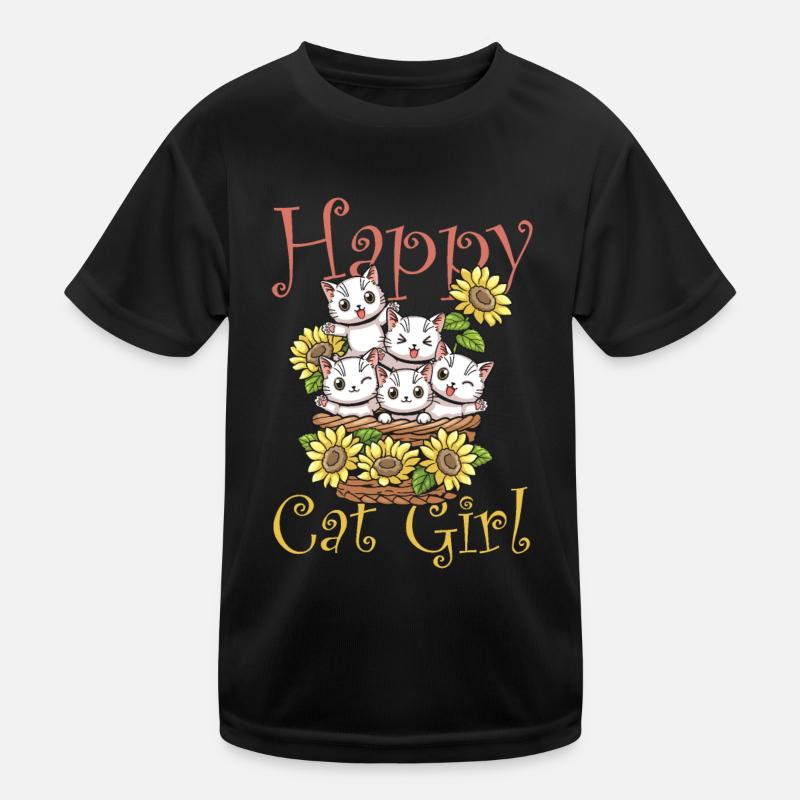 Chat chat heureux Chat Chaton T-shirt sport Enfant