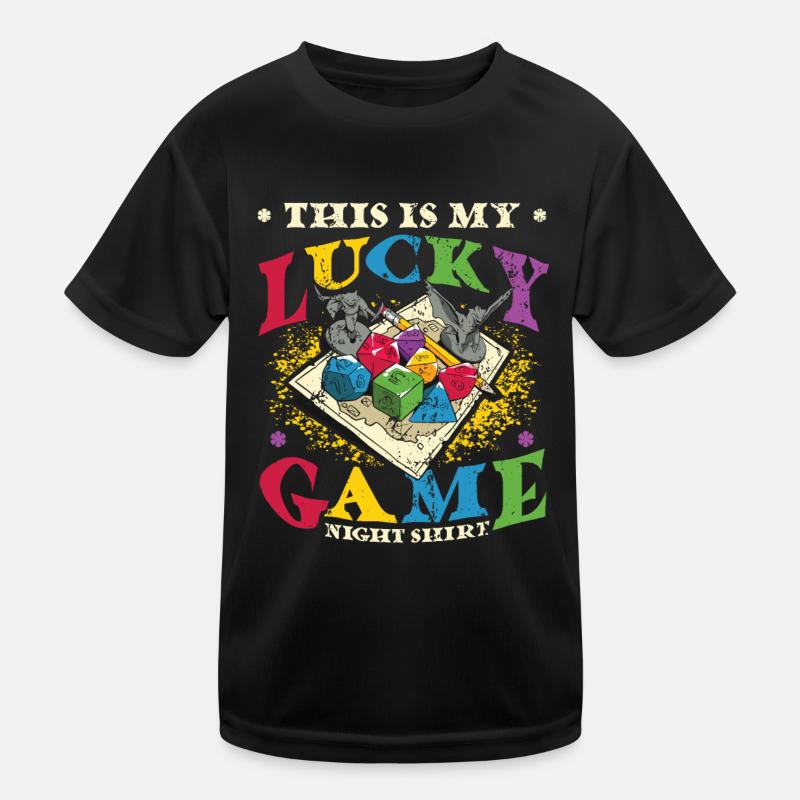 This Is My Lucky Brettspiel Kinder Funktions-T-Shirt