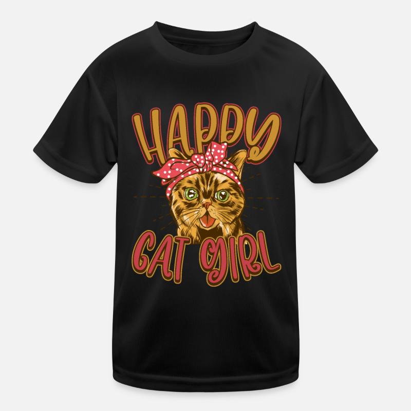 Chat chat heureux Chat Chaton T-shirt sport Enfant