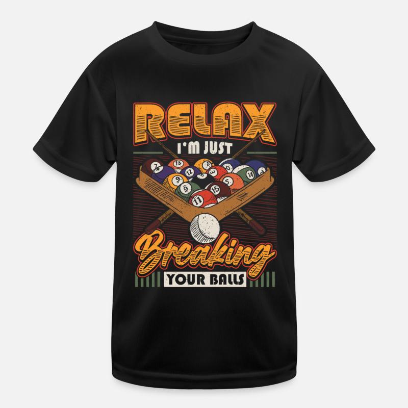 Billiards Pool Players Kids Functional T-Shirt